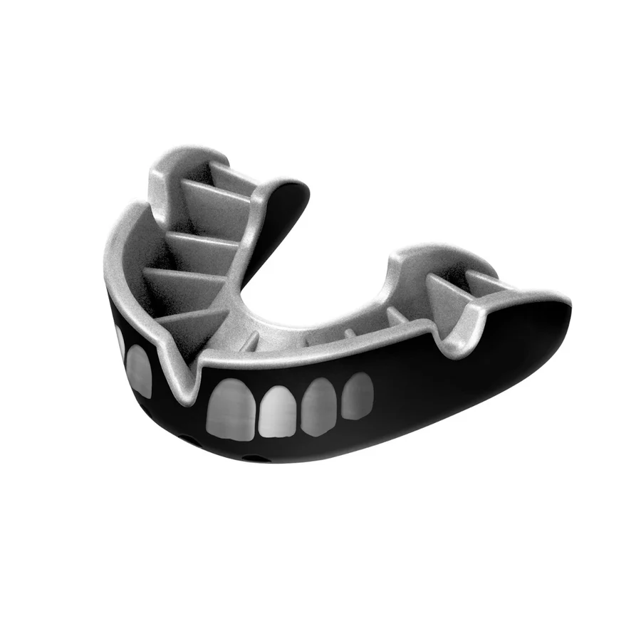Opro Silver Level Adult Mouthguard - Black Grillz