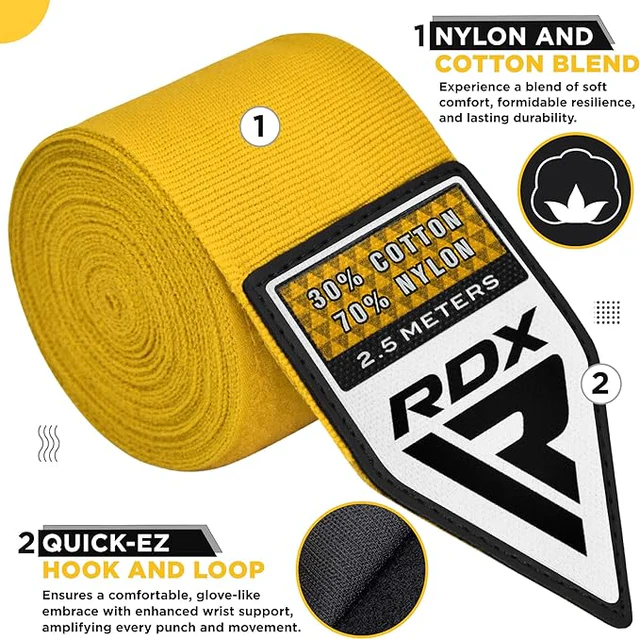 RDX Hand Wraps 2.5m - Multiple Colours - Image 2