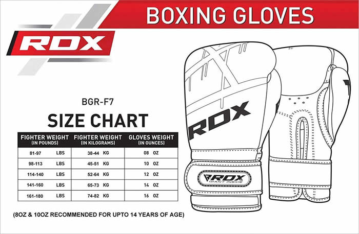RDX F7 Boxing Gloves Red - Image 6