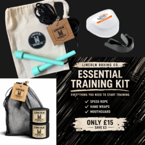 Boxing Starter Kit Bundle – Hand Wraps, Rope & Mouthguard (Save £3)