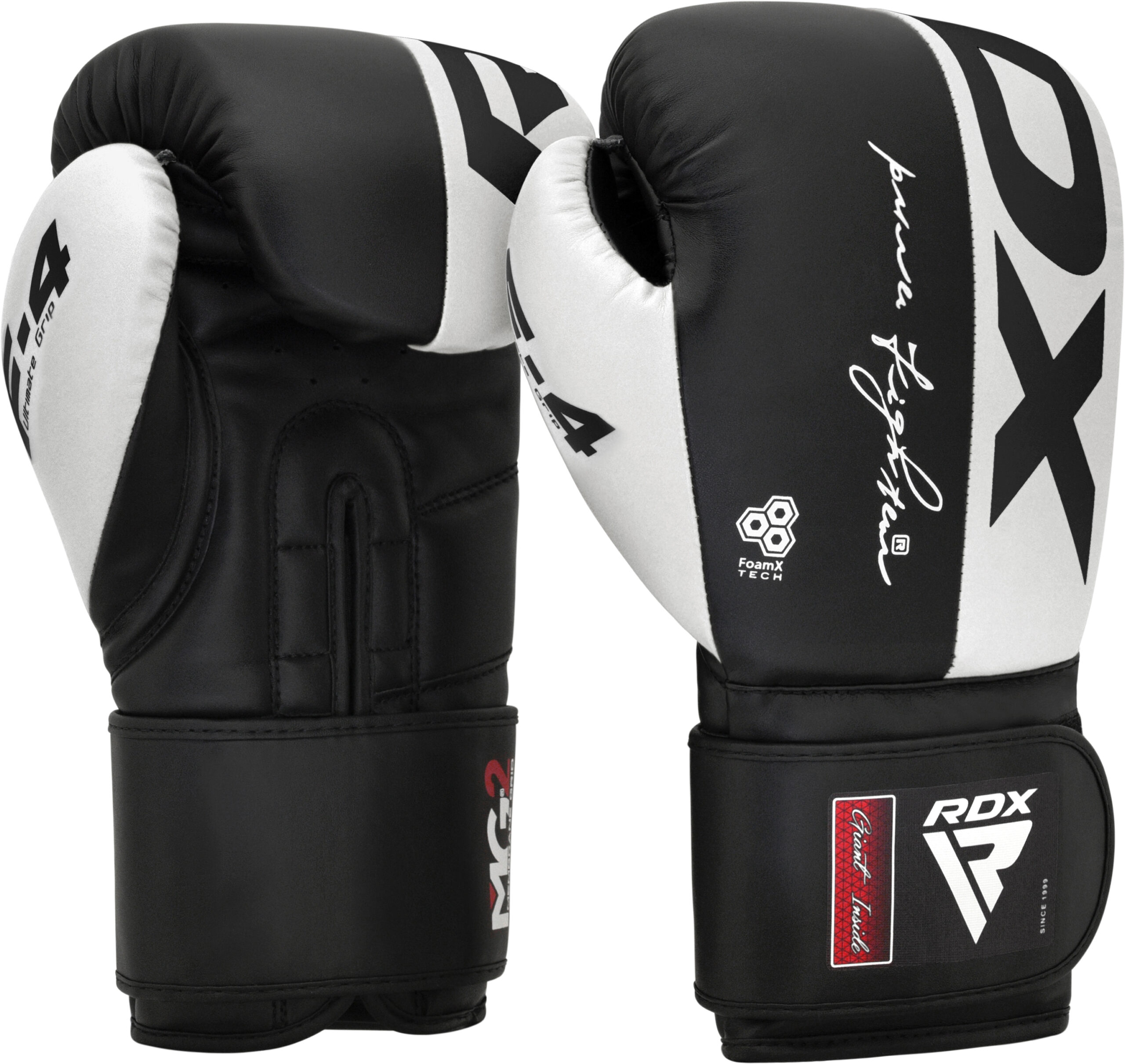 RDX F4 Boxing Gloves – Durable Training Gloves for Beginners - White/Black - Image 6