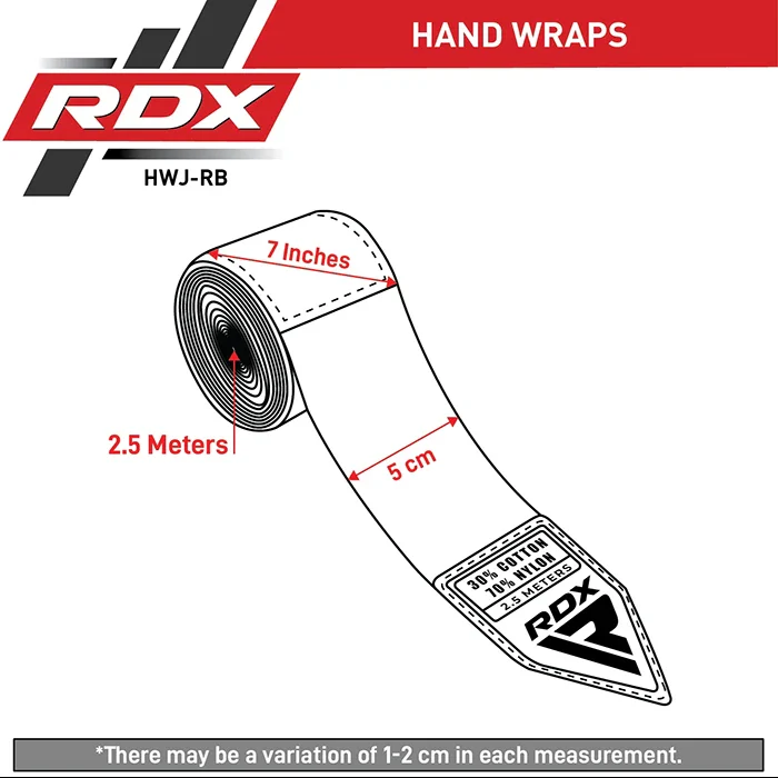 RDX Hand Wraps 2.5m - Multiple Colours - Image 6