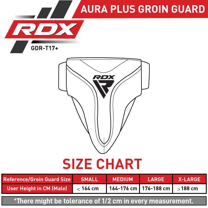 RDX Groin Guard Aura Plus T-17 Red - Image 5