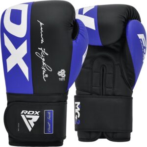 RDX F4 Boxing Gloves – Durable Training Gloves for Beginners Blue/Black