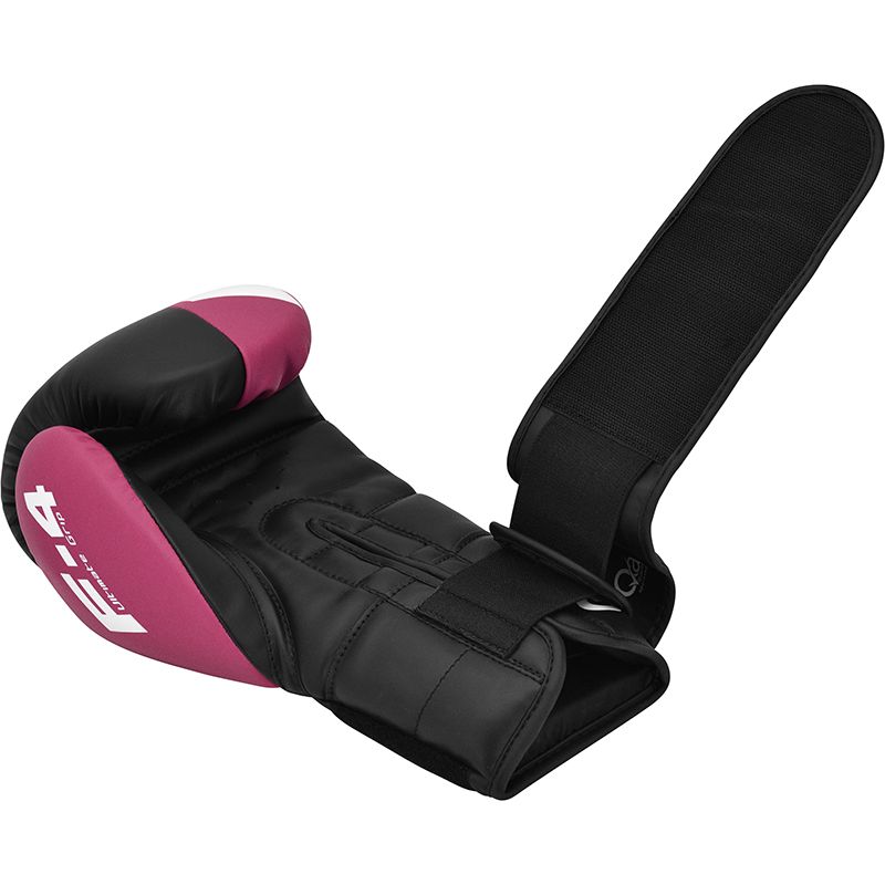 RDX F4 Boxing Gloves – Durable Training Gloves for Beginners Pink/Black - Image 3