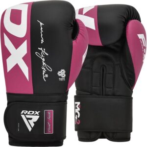 RDX F4 Boxing Gloves – Durable Training Gloves for Beginners Pink/Black