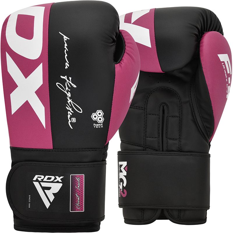 RDX F4 Boxing Gloves – Durable Training Gloves for Beginners Pink/Black