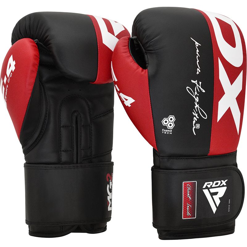 RDX F4 Boxing Gloves – Durable Training Gloves for Beginners - Red/Black - Image 6