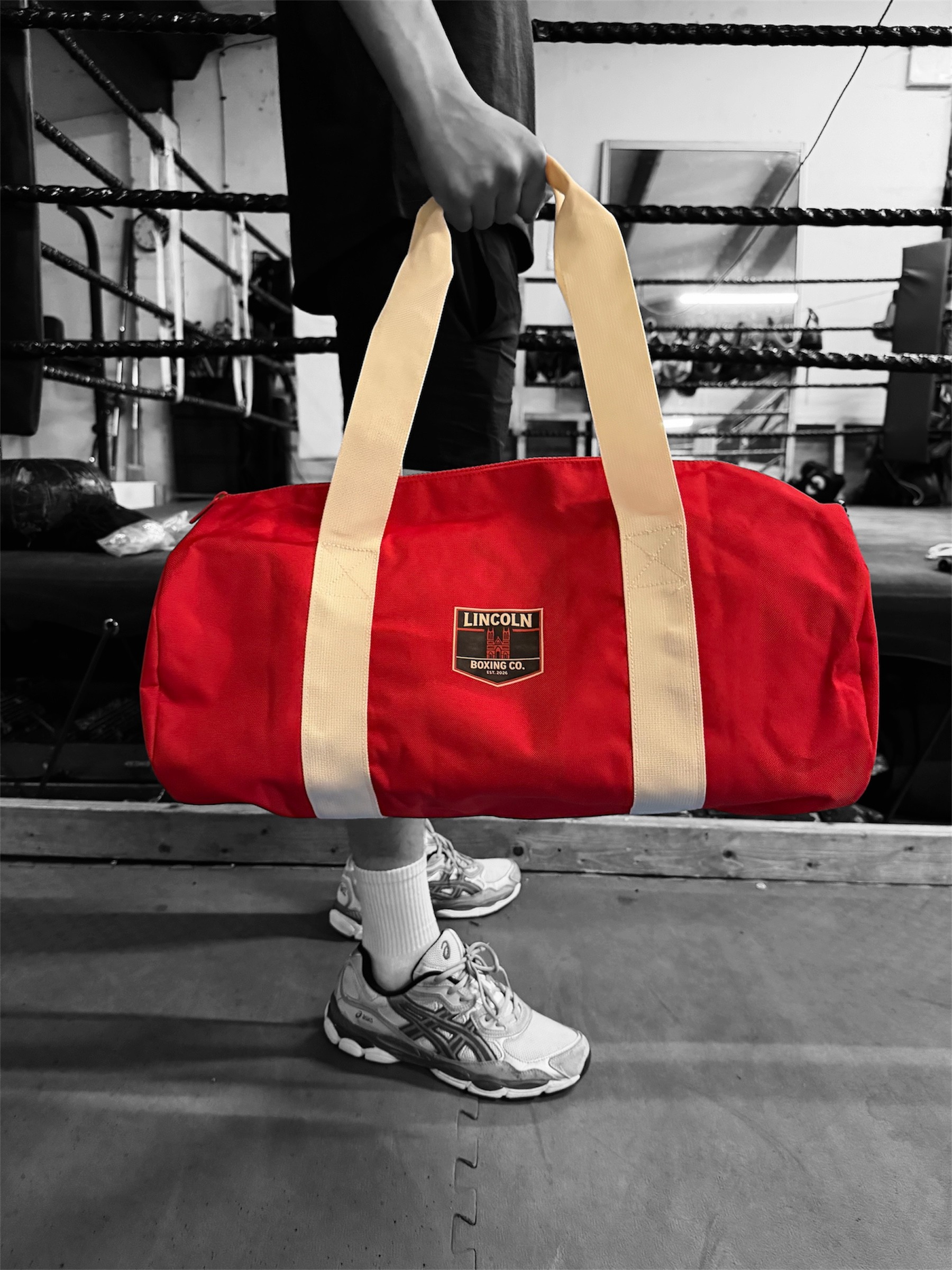 Lincoln Boxing Co. “Fight Camp” XL Duffle Bag – 34L (Multiple Colours) - Image 3